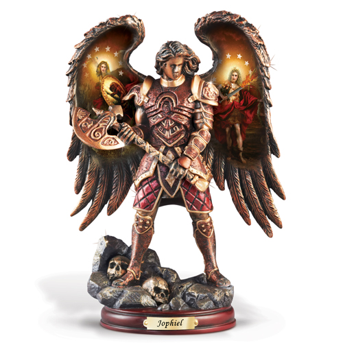 Archangels of Light Bronze Bradford Exchange Angel Figurine Zadkiel.