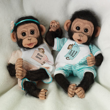 double trouble monkey dolls